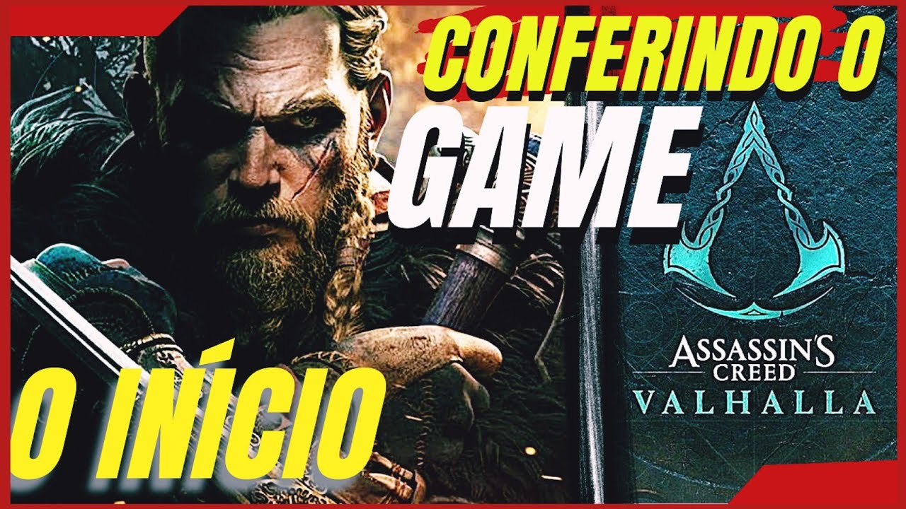ASSASSIN'S CREED VALHALLA - O IN&Iacute;CIO! (CONFERINDO GAMES A PRIMEIRA GAMEPLAY) #walkthrough