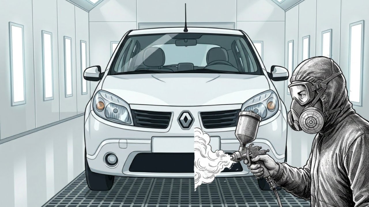 Repintura Renault Sandero Branco Glacier