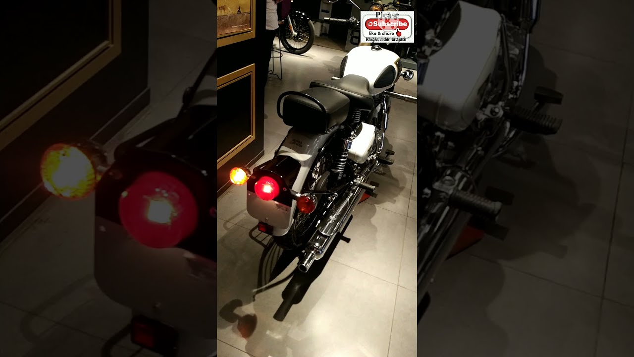 White colour classic 350 #shorts #royalenfield #bikes #rider