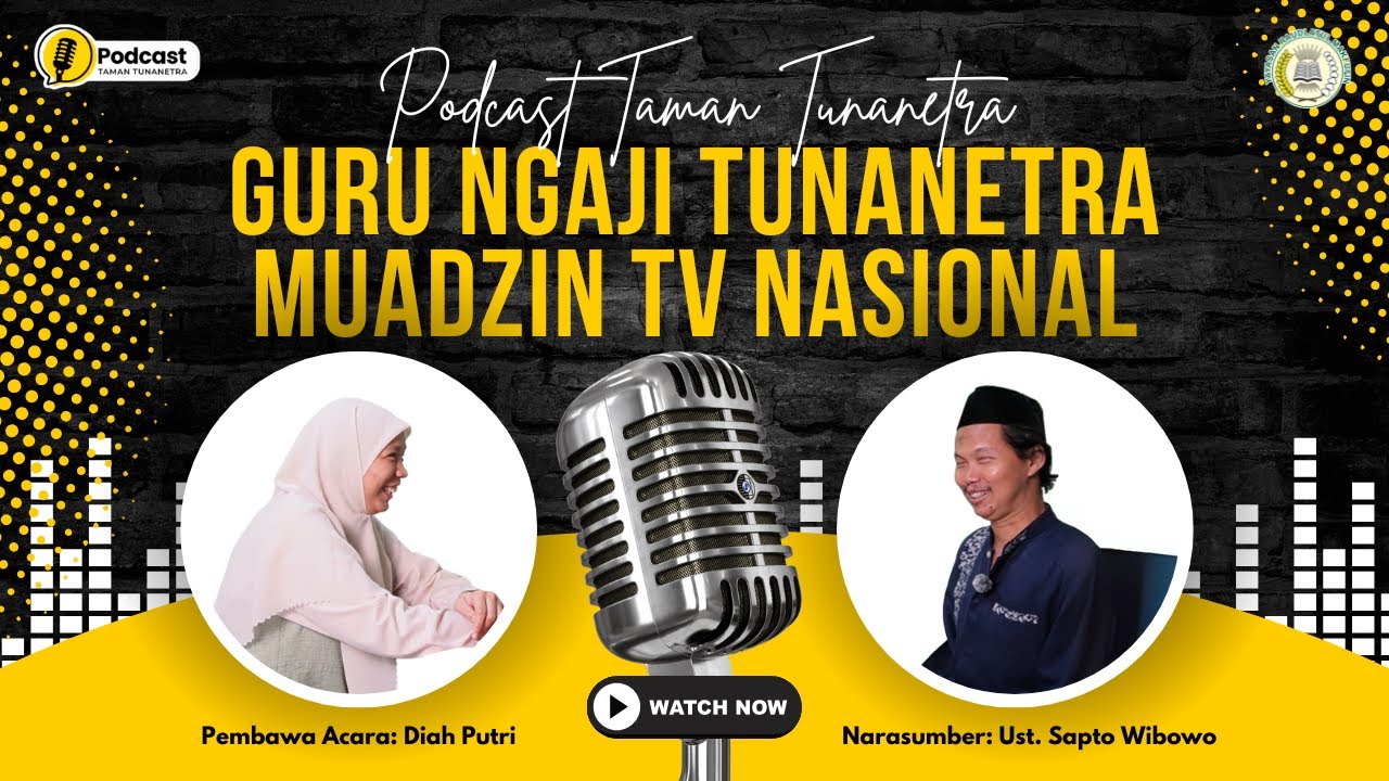 Guru Ngaji Tunanetra: Dari Mengajar Qur’an Hingga Jadi Muadzin di TV Nasional | Ust. Sapto Wibowo