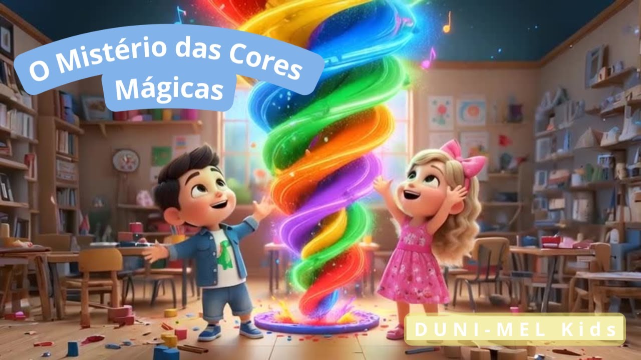O Mistério das Cores Mágicas 🌈 | MÚSICA INFANTIL para Aprender as Cores Primárias e Secundárias