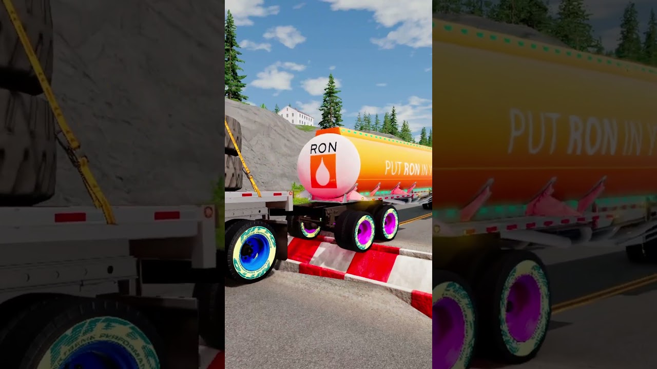 Heavy Duty vs Brutal Speed Bumps! 🚛 | BeamNG.drive