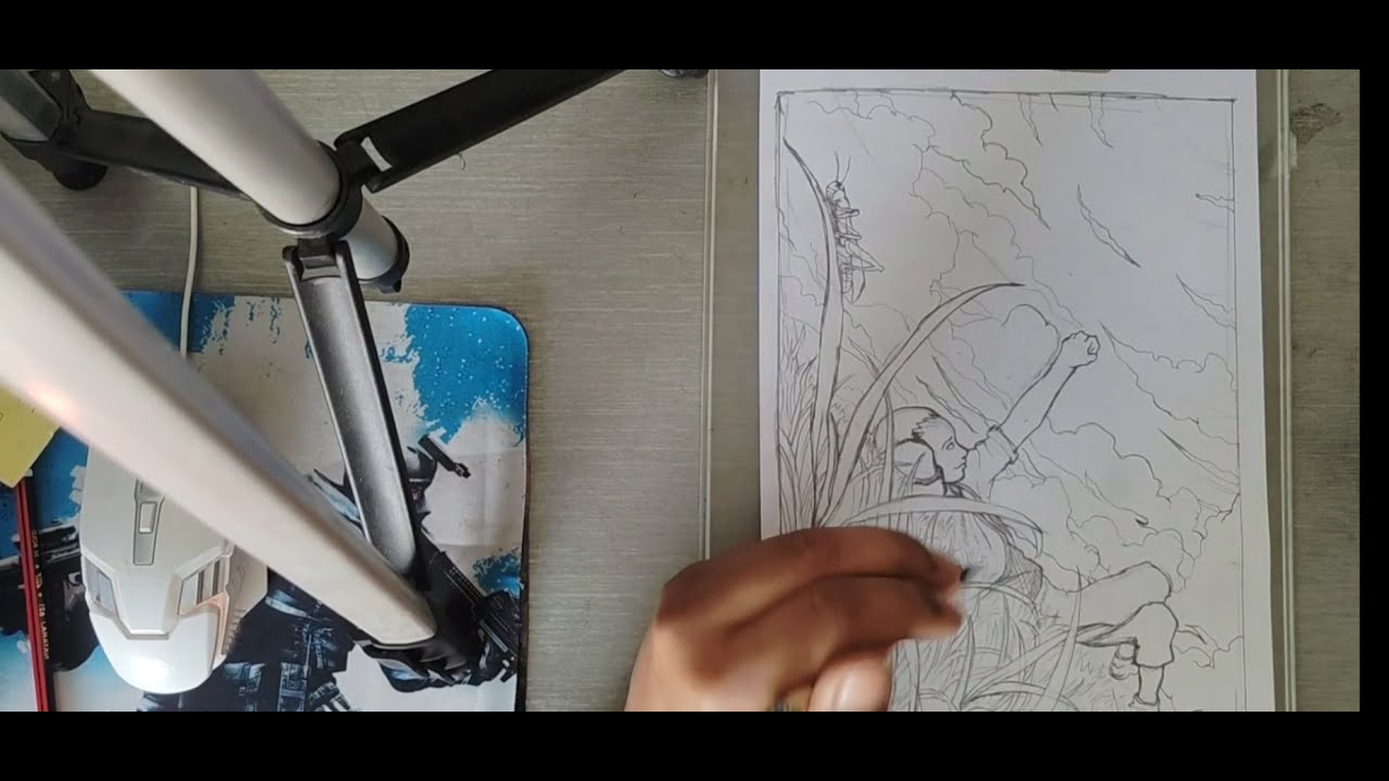 inking and maybe coloring my drawing