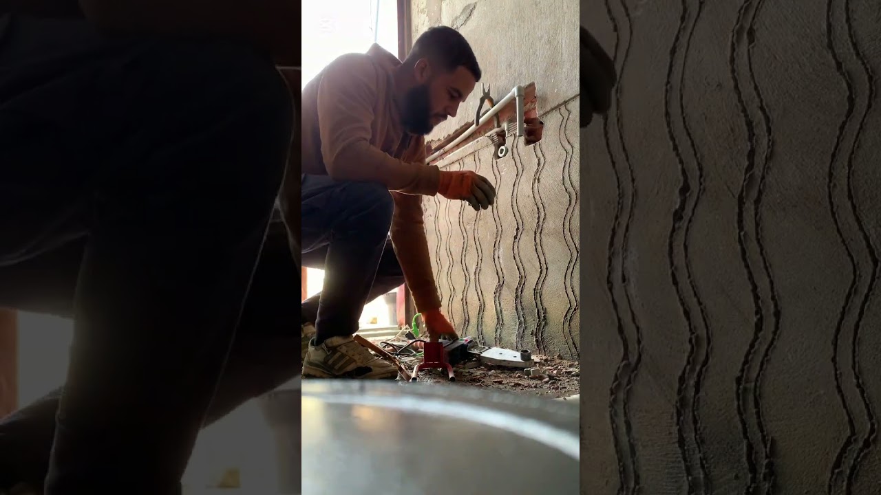 طريقة ادخال الماء البارد والساخن الى حمام