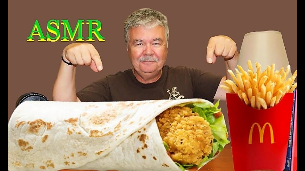 ASMR: TRYING A  McDONALD'S ZESTY LIME CHICKEN  WRAP FOR THE FIRST TIME