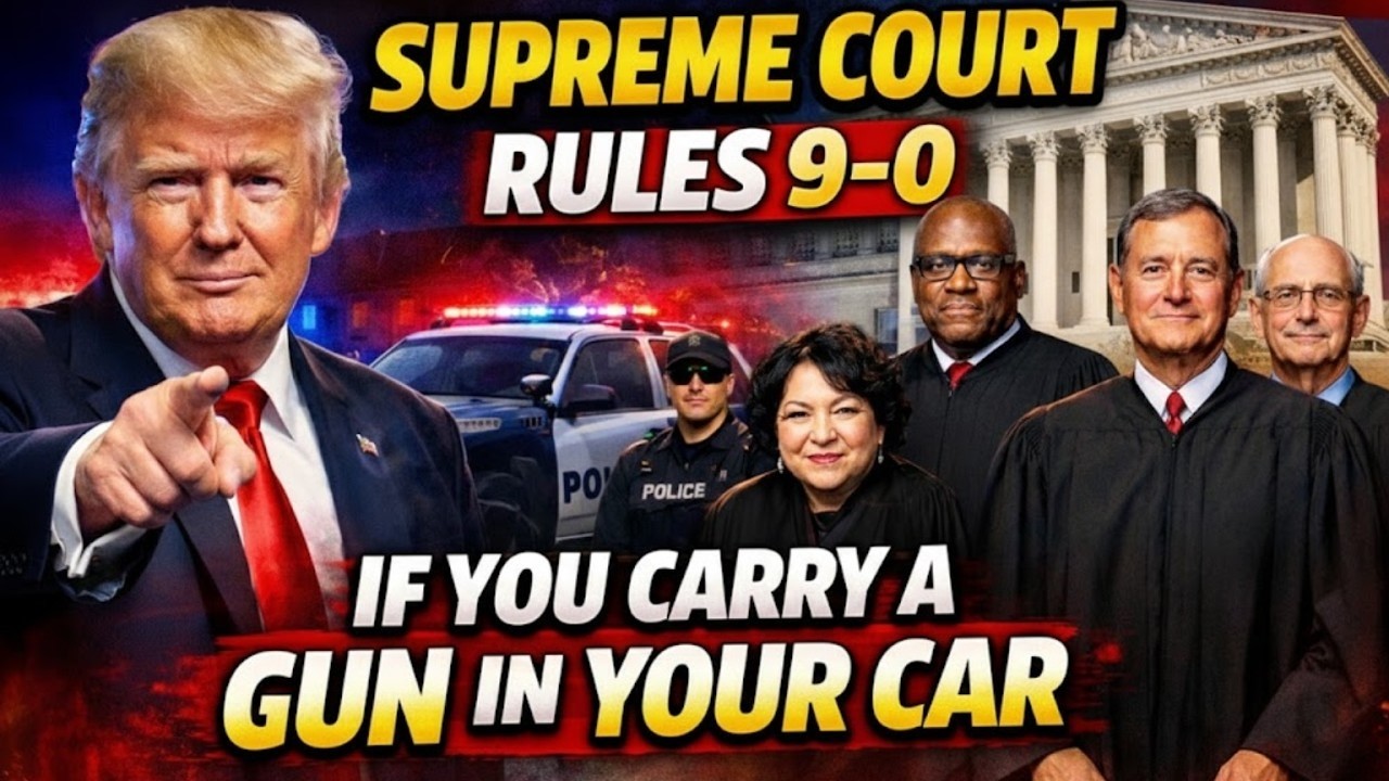 BREAKING Supreme Court 9–0 Ruling on Guns in Cars — What Every Gun Owner Must Know