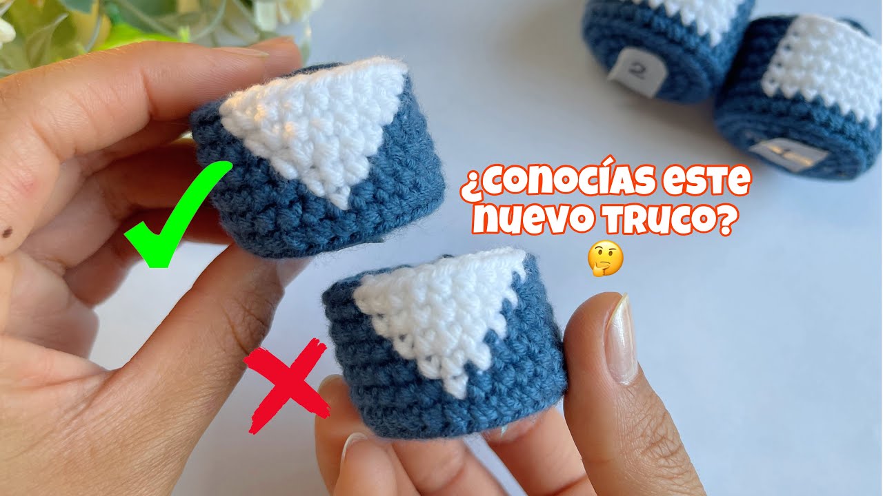 Aprende NUEVA TÉCNICA cambio de color crochet amigurumi ¿Lo sabías? 😮