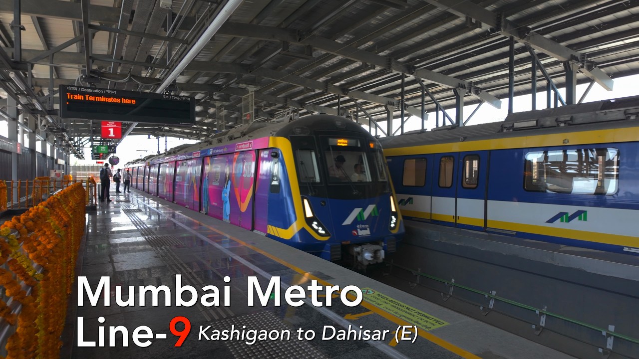 4KHDR Mumbai Metro 9 (Phase-1; Kashigaon to Dahisar East)