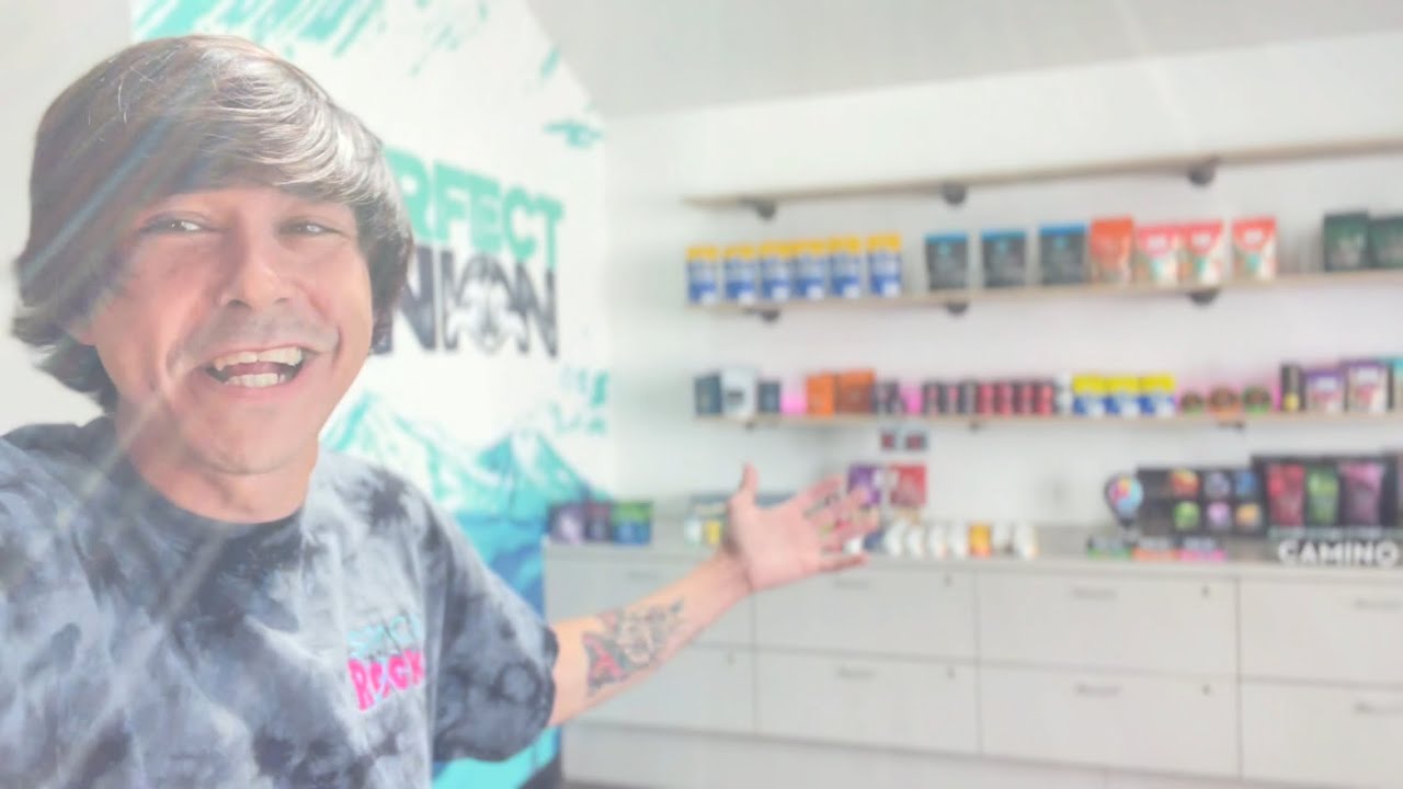Shopping inside a dispensary in California