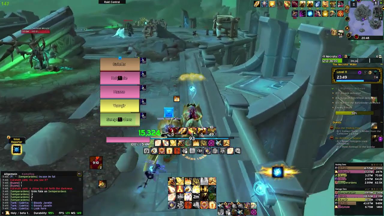 The Necrotic Wake +11  | TWW Beta | Holy Paladin POV  | Herald of the Sun