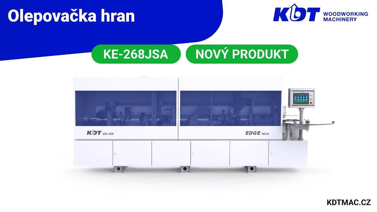 Novinka od KDT - kompaktn&iacute; olepovačka hran KE-268JSA s vysokou funkčnost&iacute;