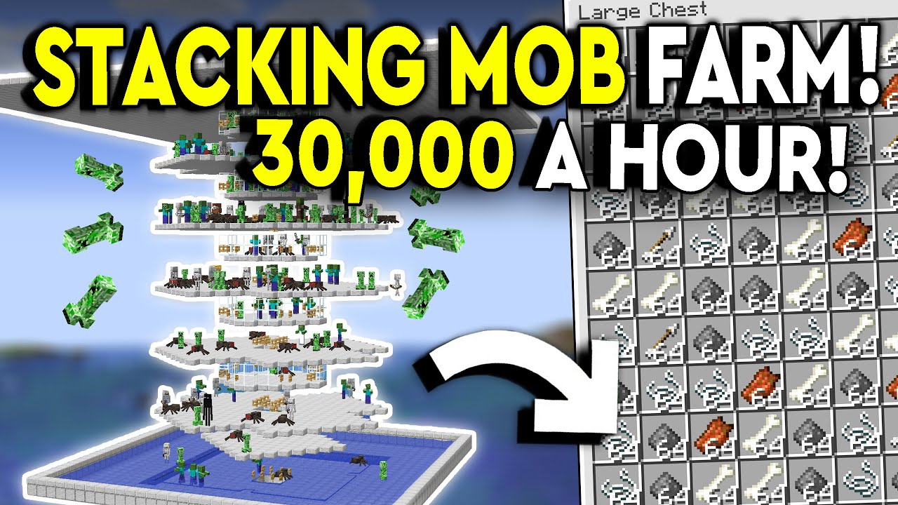 BEST INFINITE MOB FARM 1.21! Minecraft Tutorial In 60s!