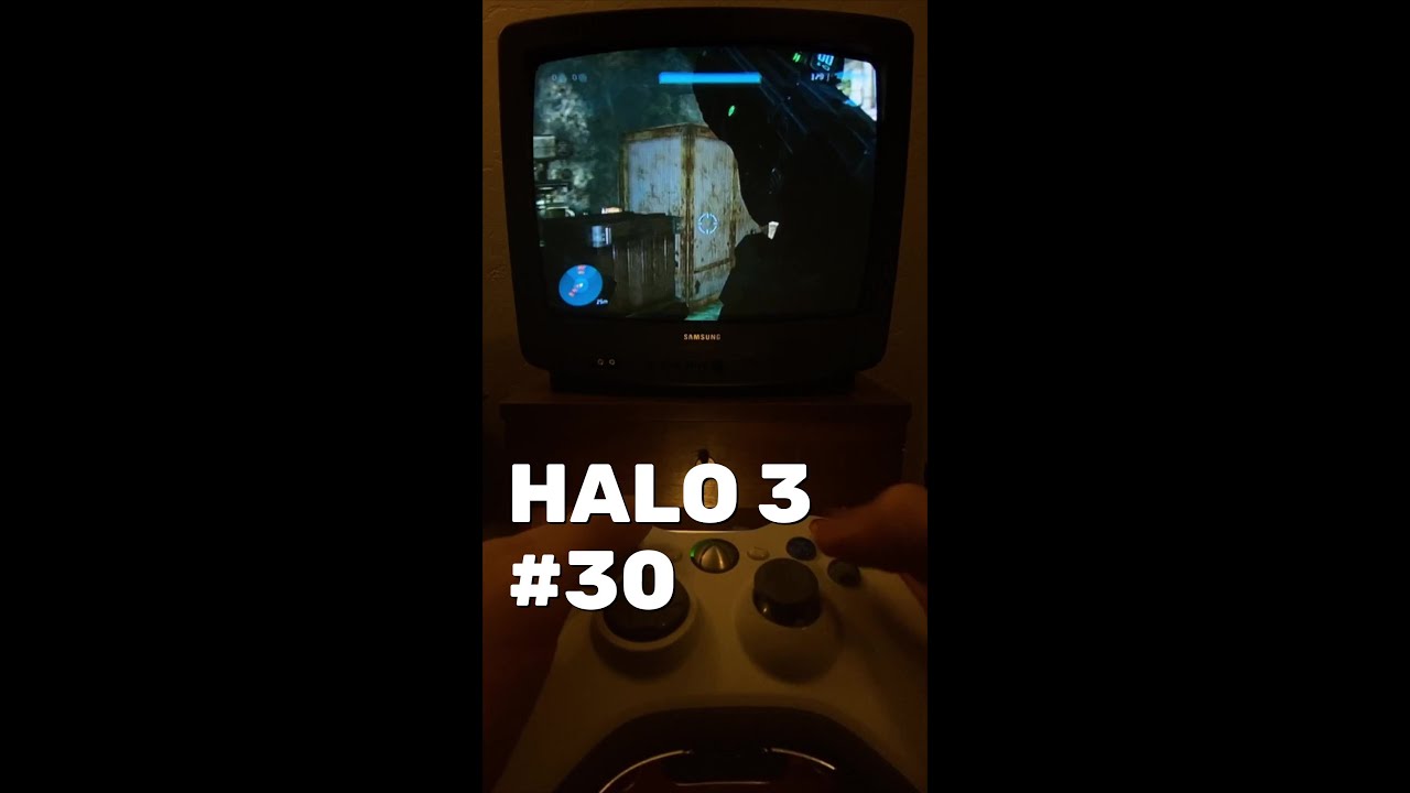 Halo 3 Walkthrough Part 30 (Xbox 360 CRT TV) #halo #halo3 #bungie #xbox #xbox360