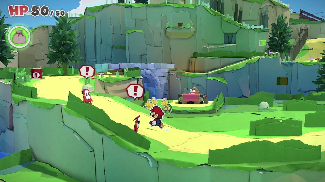Placing the shell Stones and finding the hidden yellow shell stone - Paper Mario: The Origami King 👑