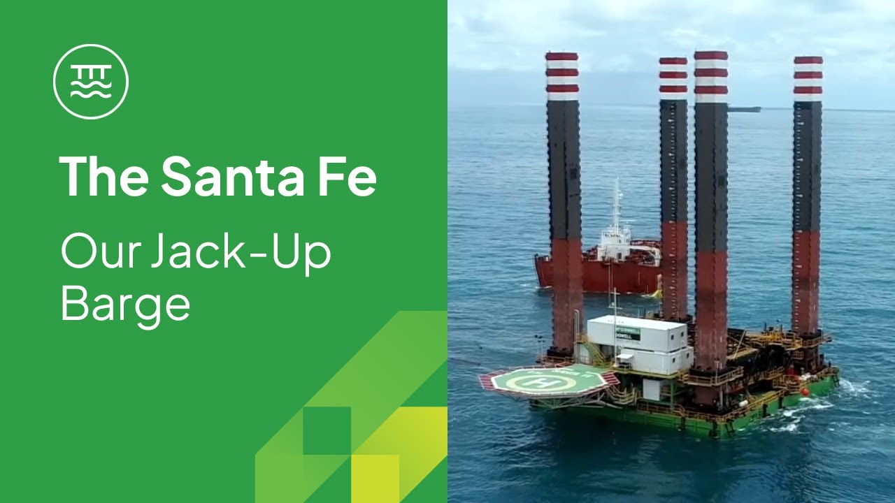 McConnell Dowell's Jack-up Barge - The Santa Fe