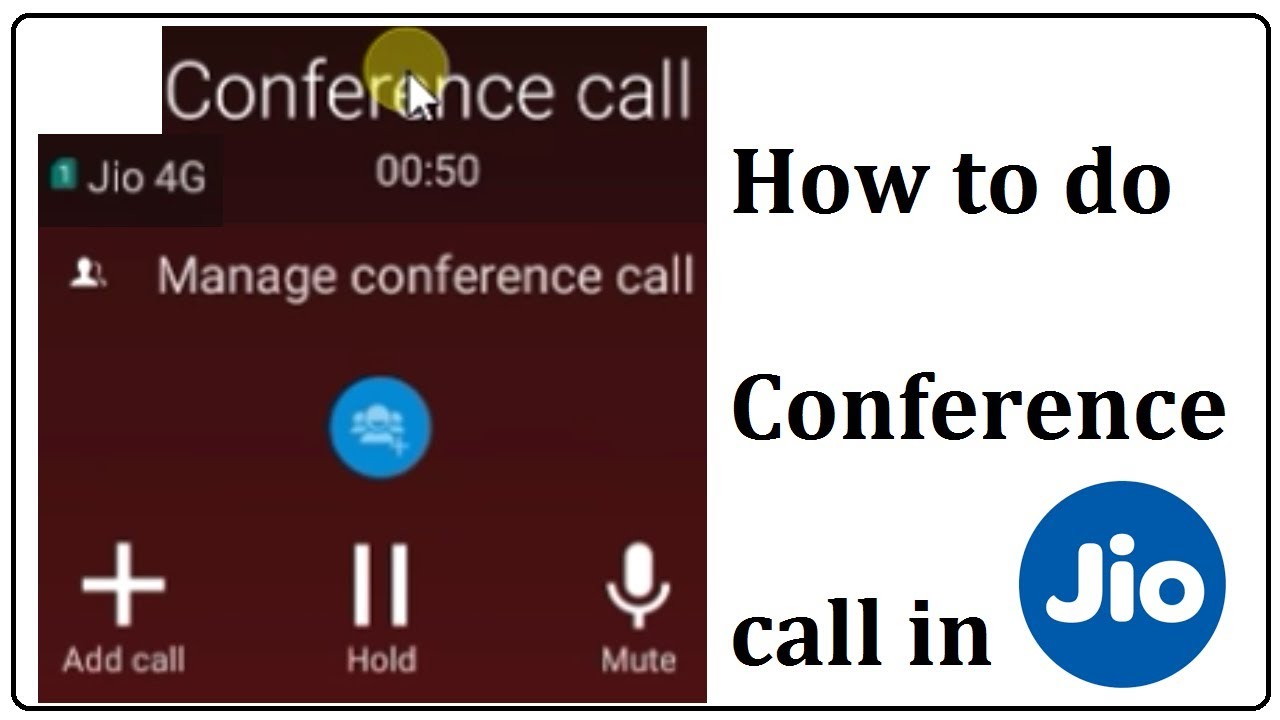 how to do conference call in jio 4g voice app
