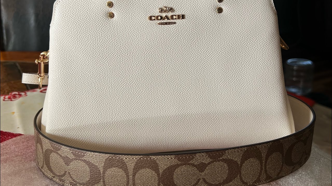 Coach Mini Lillie carryall with signature strap ￼