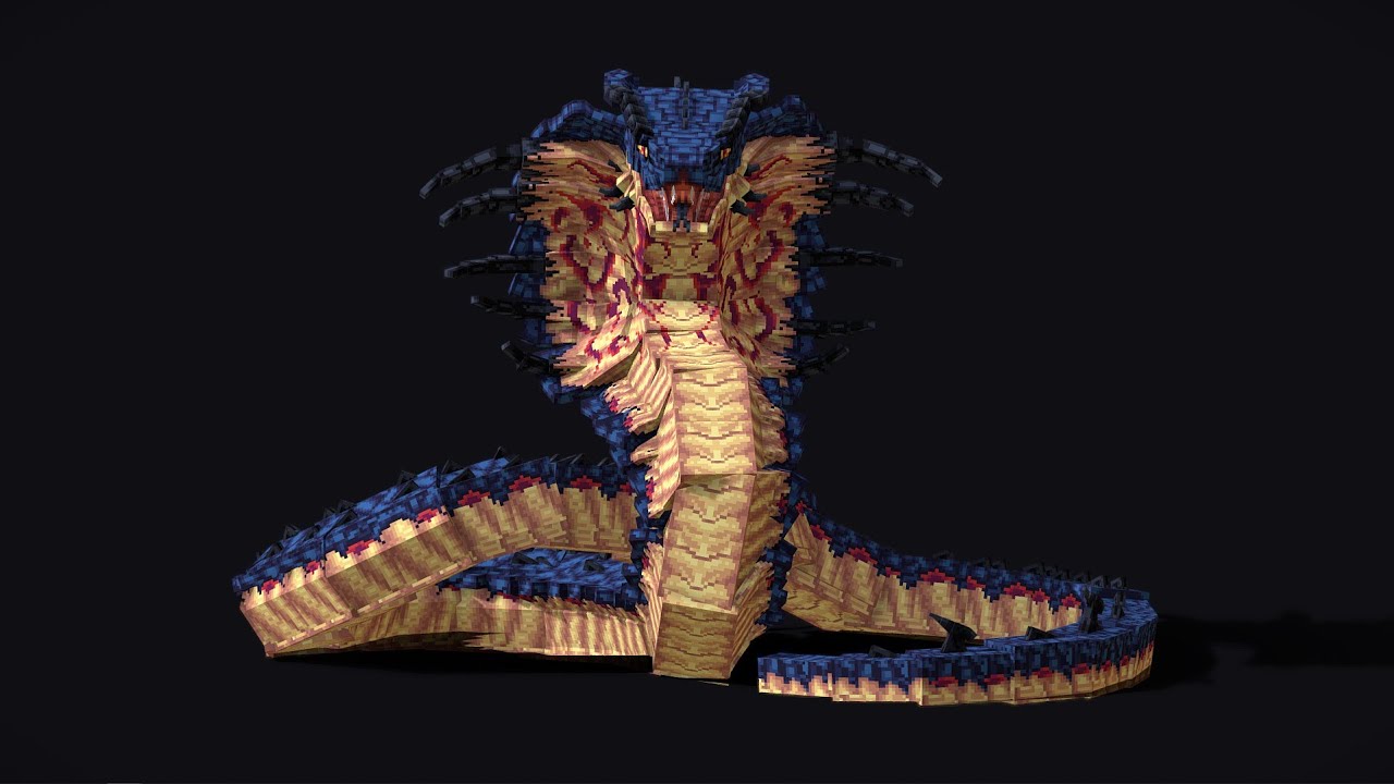 SoloCraft: Blue Venom Fanged Kasaka [Mythicmobs x Modelengine] #minecraft #sololeveling