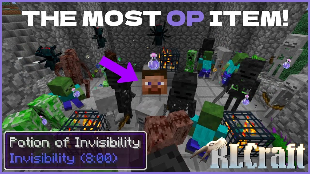 The Most OP Item In RLCraft 2.9.3 | How To Use The Potion Of Invisibility!
