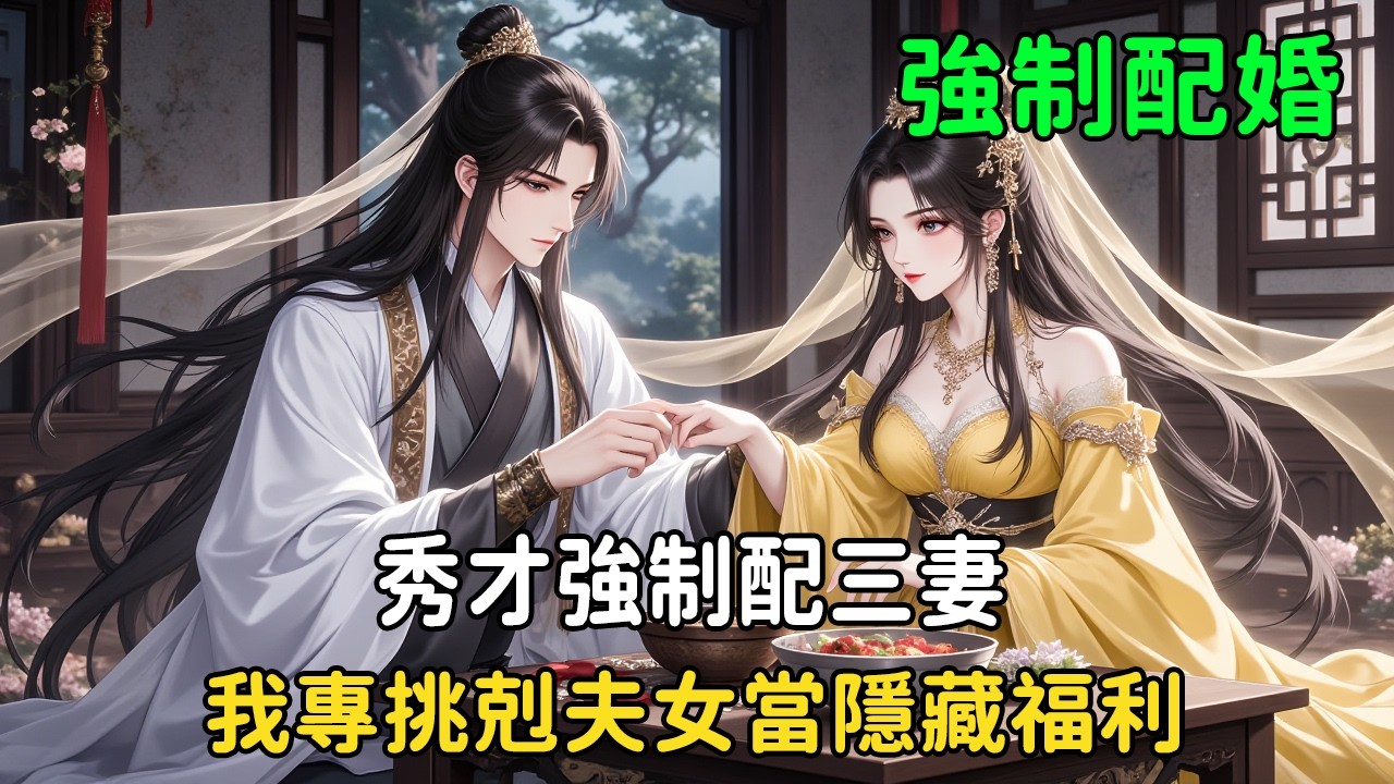 《秀才強制配三妻：我專挑剋夫女當隱藏福利》穿越成窮秀才，官府強制送媳婦還要求一次娶三個！全村搶膀大腰圓勞動力，我卻直奔「剋夫」的韓秋娘——因為她最好看？#穿越 #小说 #小说推文 #動漫 #小说解说