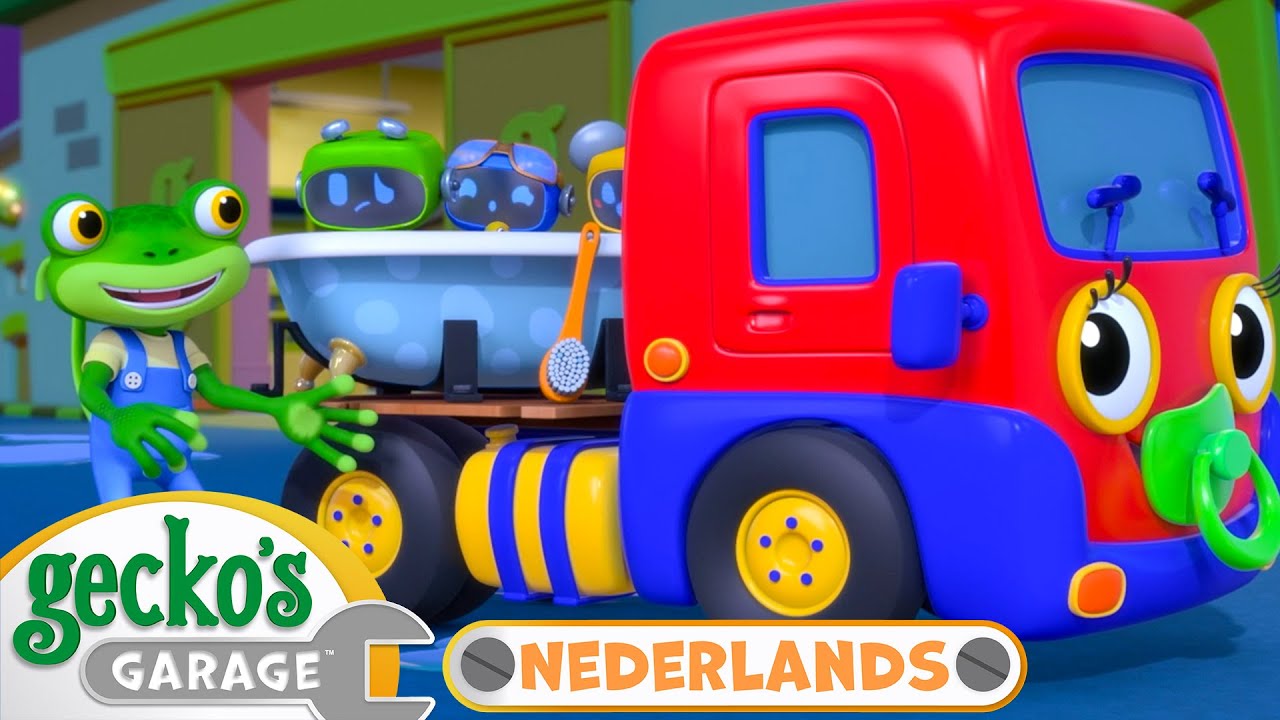 Baby Vrachtwagen blijft logeren 😴 | Gecko's Garage Nederlands | Vrachtwagen Cartoons Voor Kinderen