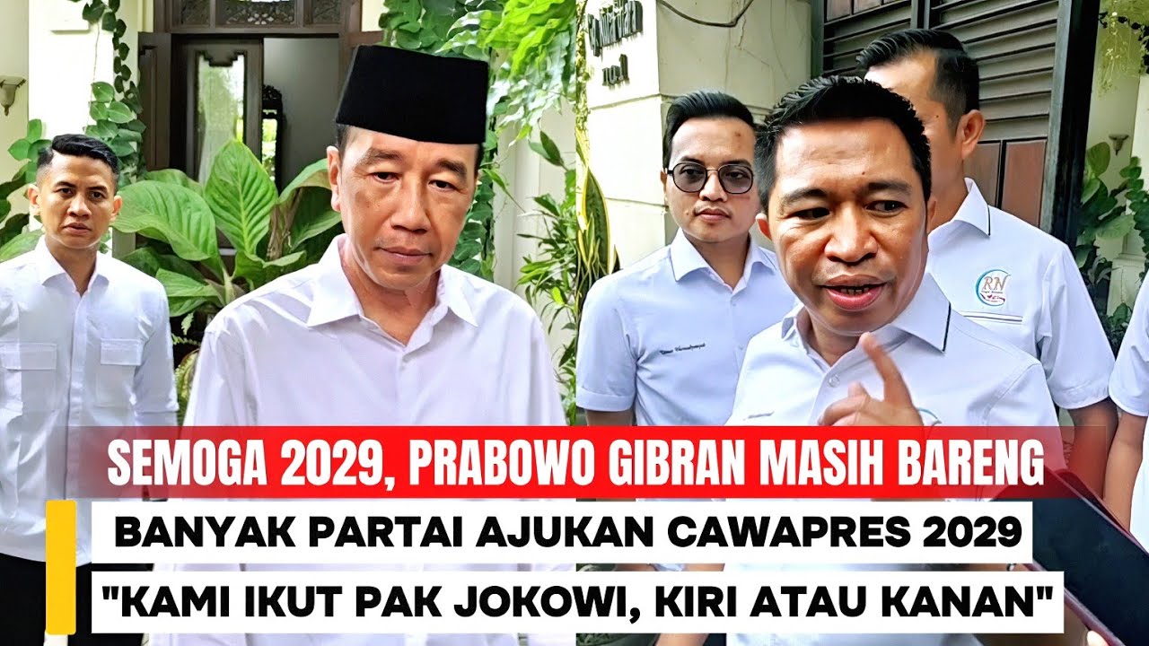Relawan Ancang2 Jika Gibran Tak Digandeng Prabowo di 2029 : Kami Ikut Pak Jokowi Ke Kiri Atau Kanan
