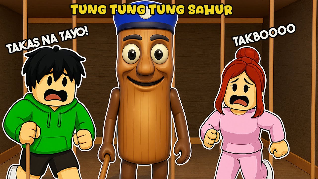 Escape TUNG TUNG TUNG SAHUR PRISON RUN! (Obby) | Roblox Tagalog