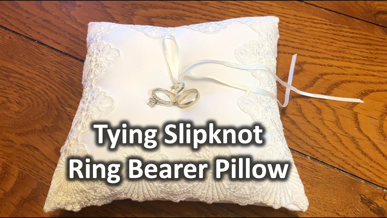 How To Tie Slipknot on Ring Bearer Pillow for Wedding | The DIY Guide | Ep 174