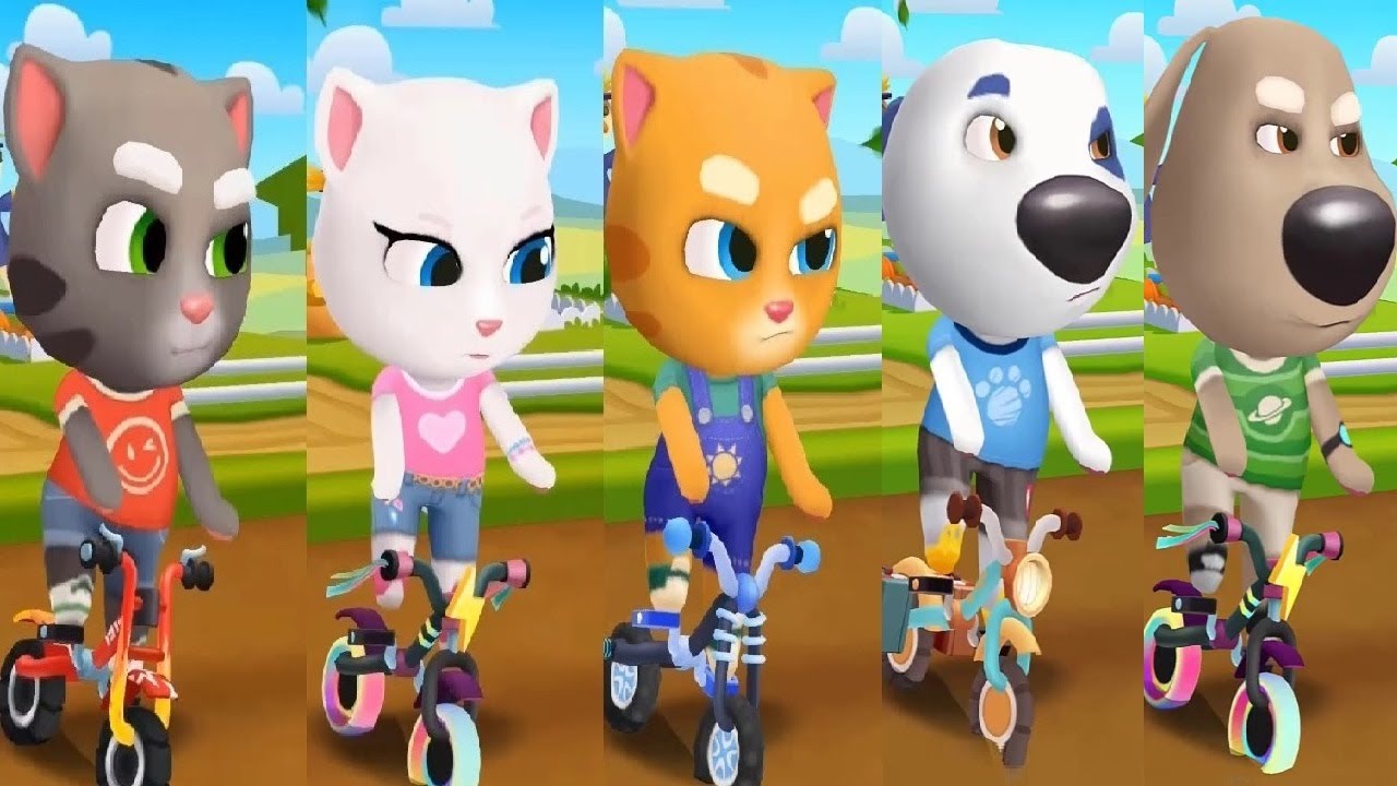 Talking Tom Gold Run New Update Talking Tom VS Talking  Angela VS Ginger VS HANK  BEN Christmas 2025