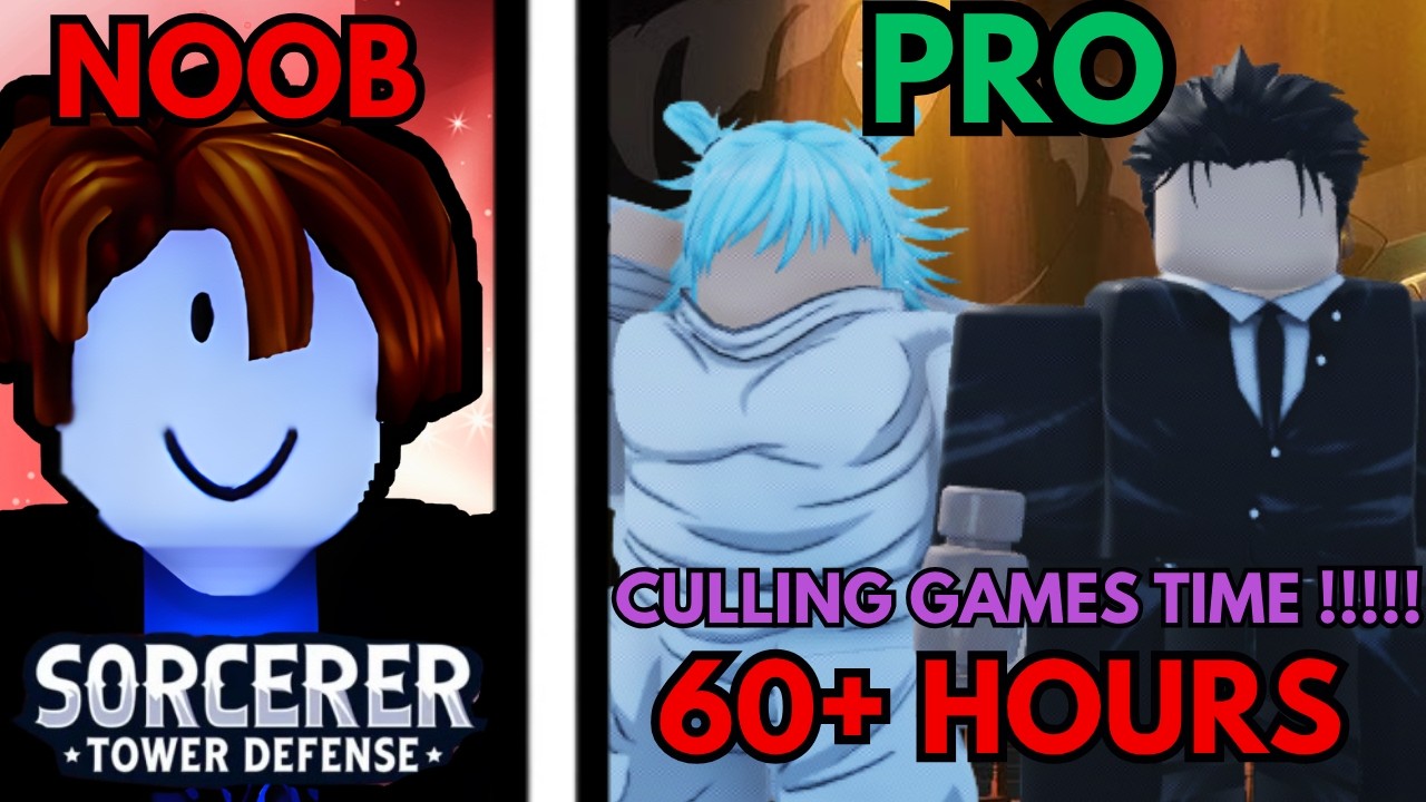 I Spent 60+ HOURS Obtaining CULLING GAMES KASHIMO AND HIGURUMA In Sorcerer Tower Defense (NTP7)