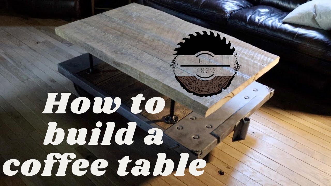 How to build a coffee table - industrial cart coffee table