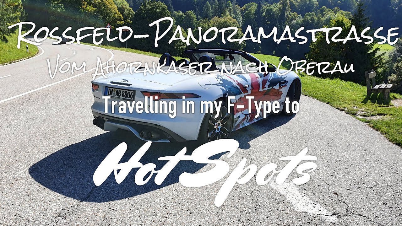 Rossfeldpanoramastraße im Jaguar F-Type: Abfahrt vom Ahornkaser nach Oberau - Scenic Drive Uncut