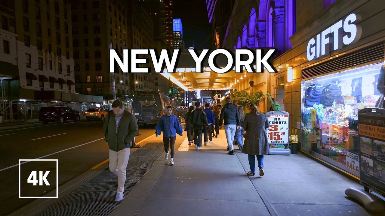Evening Walk in MANHATTAN - City Sounds for Sleep