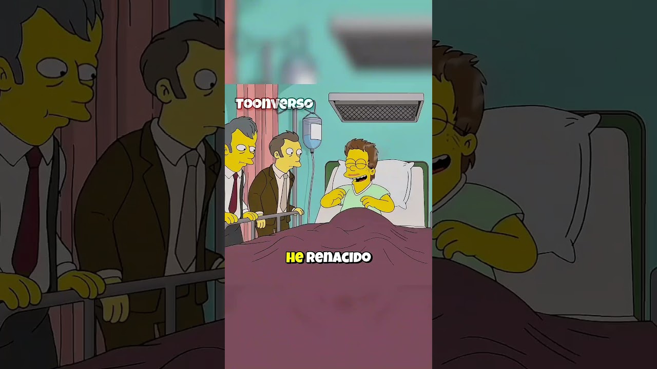 El origen del bigote de Ned Flanders #lossimpson #nedflanders
