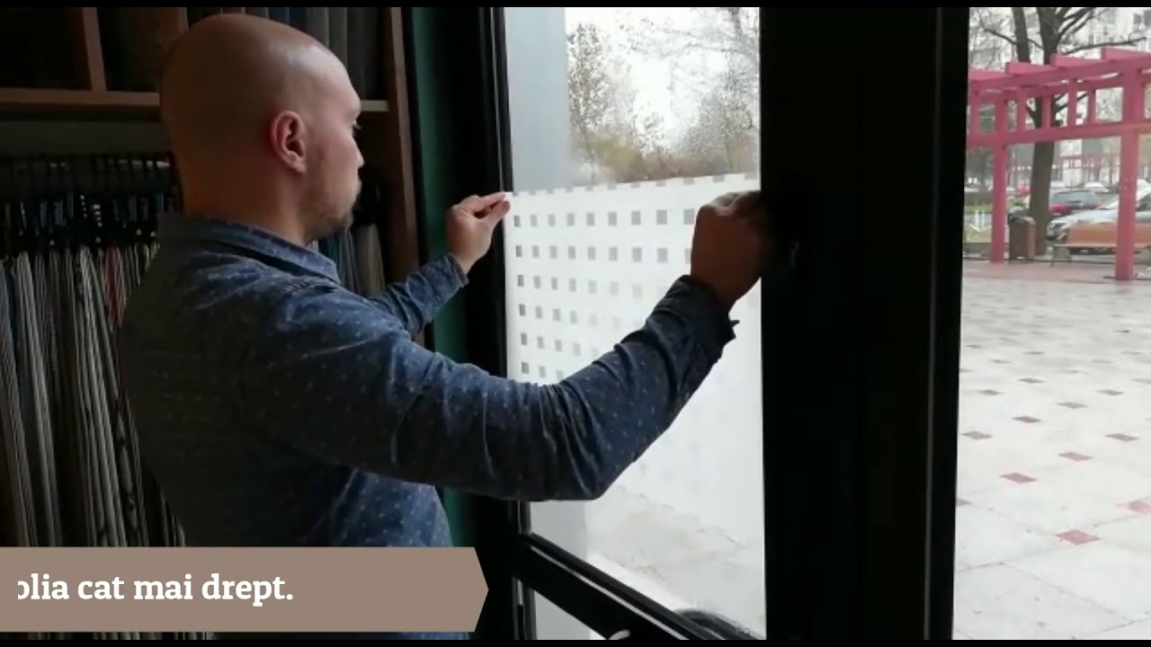 Montaj rapid și ușor al foliei electrostatice d-c-fix