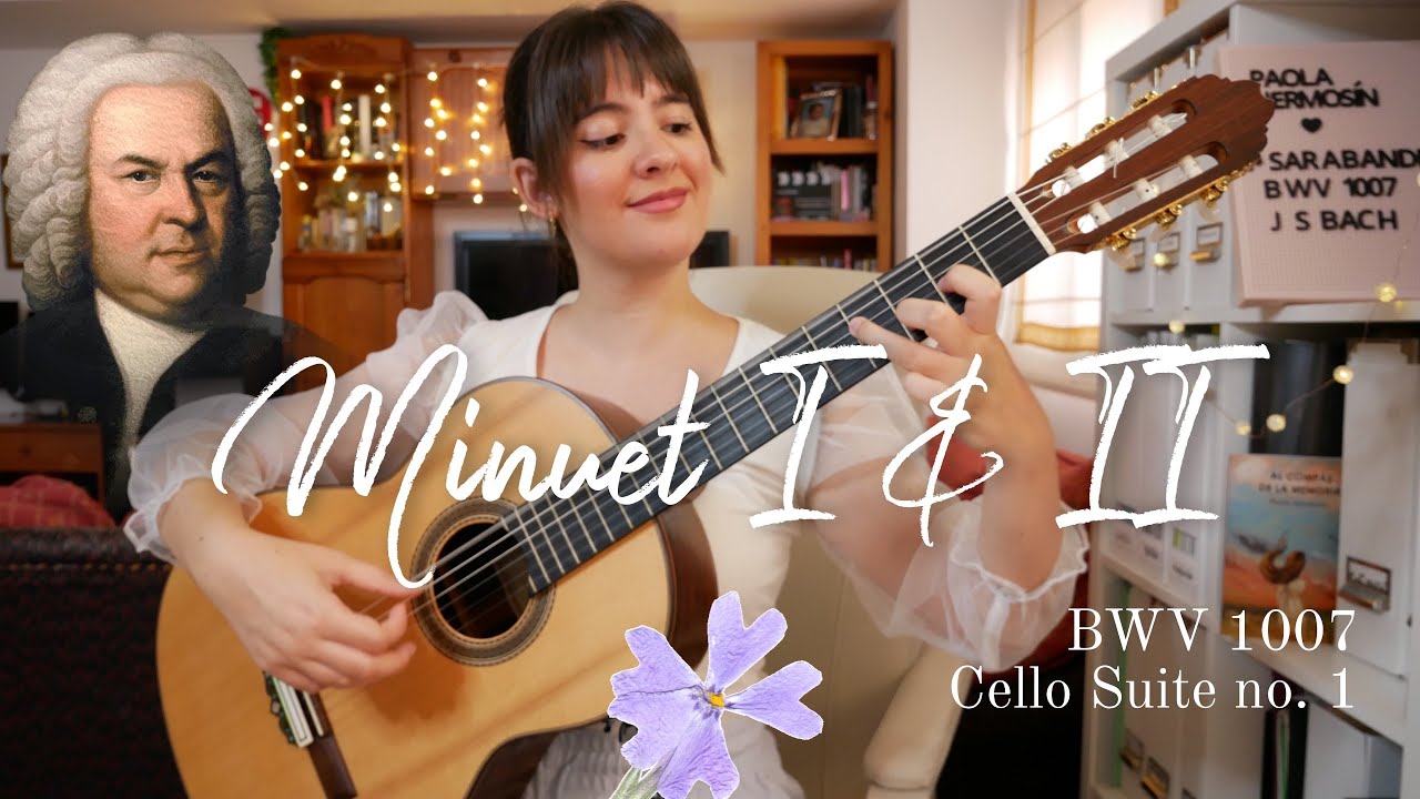 BACH Minuet I & II BWV 1007 para Guitarra