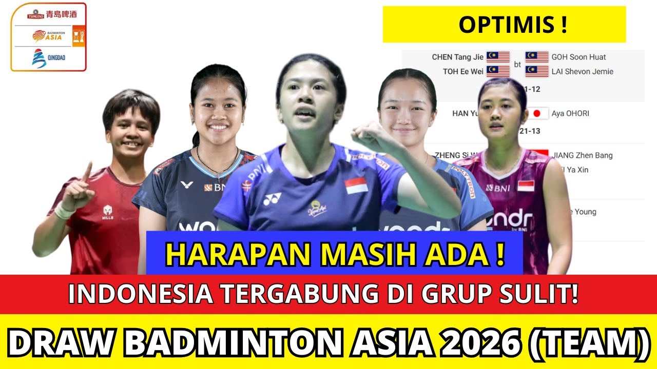 Hasil Drawing Badminton Asia Team Championships 2026 