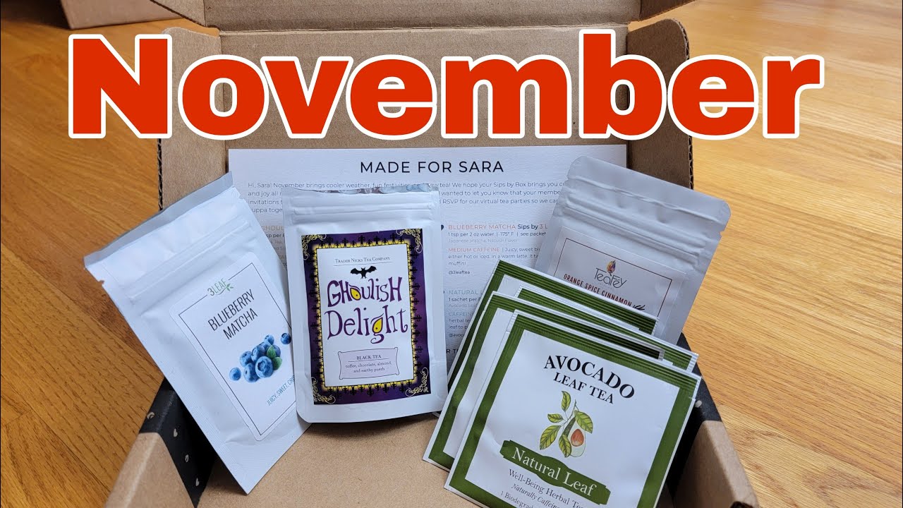 SipsBy Tea Subscription | November 2022