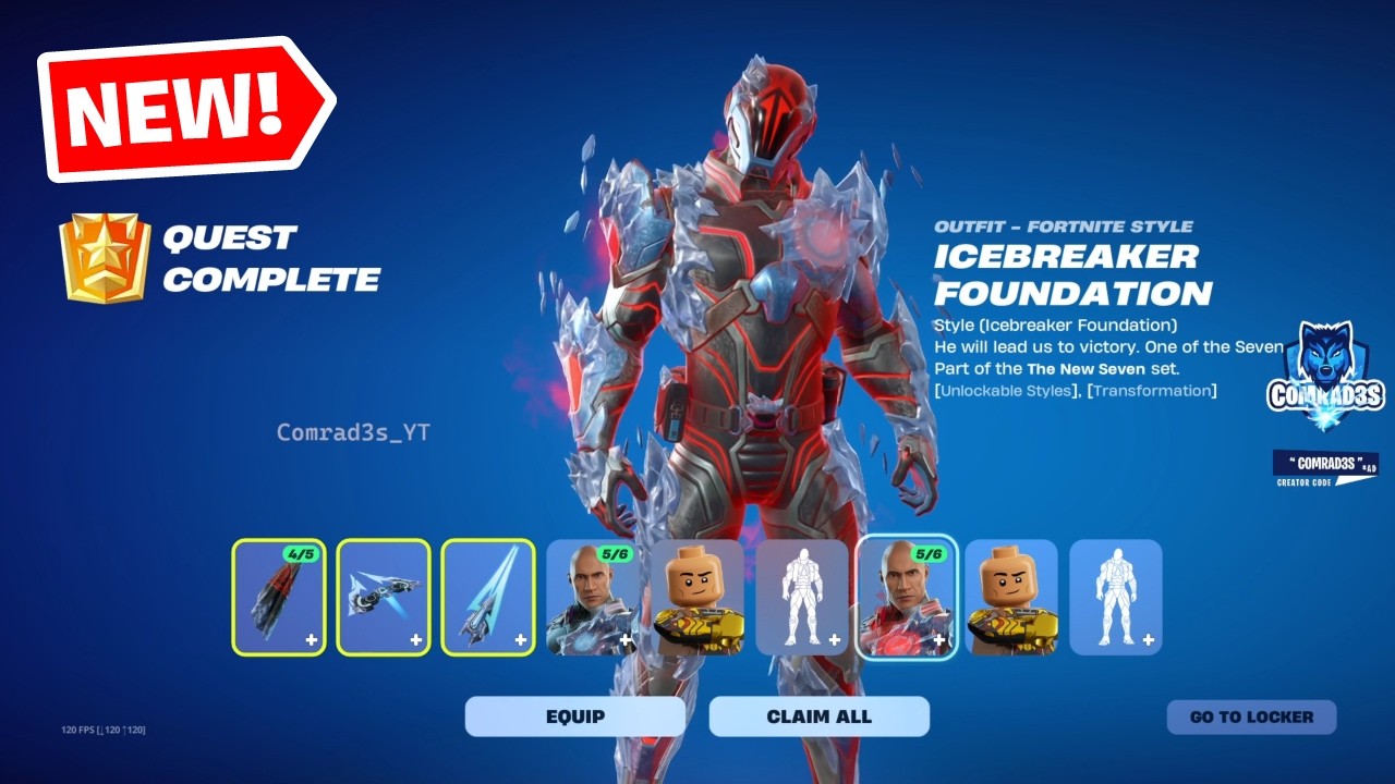 Fortnite Complete The Foundation (Reforged) Quests - How to get Icebreaker Foundation Style Fortnite