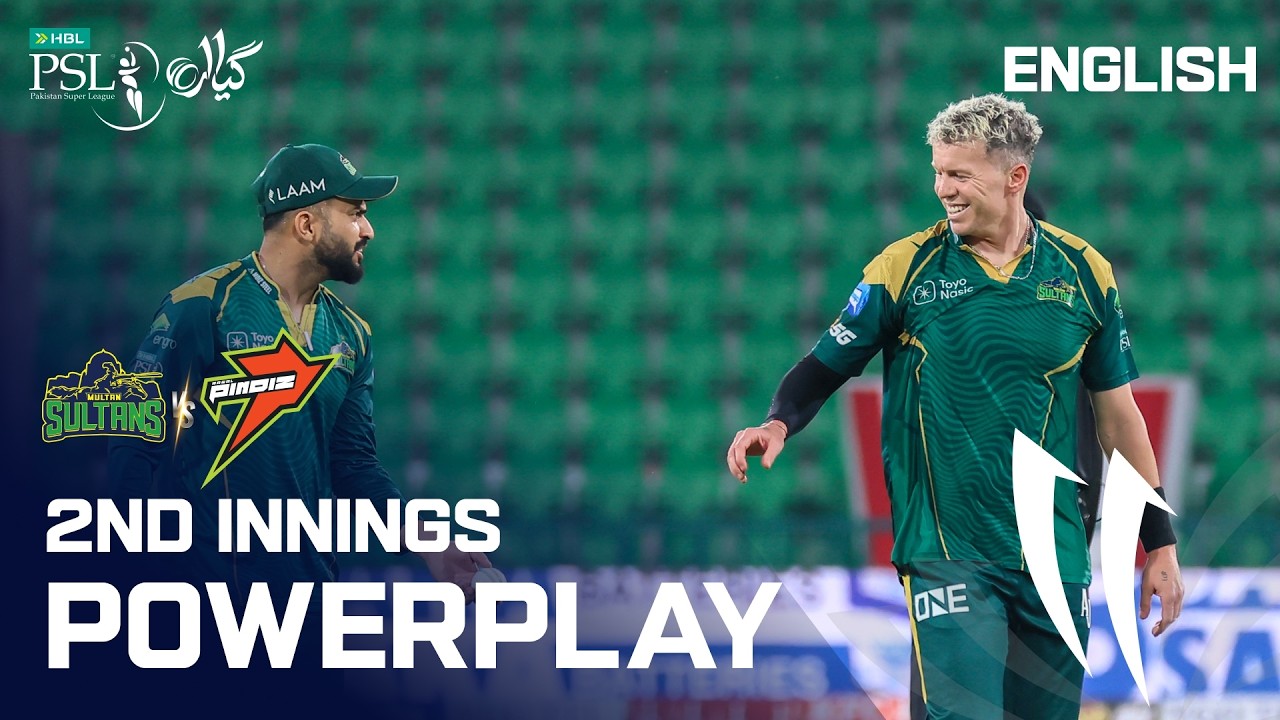 2nd Innings Powerplay | Multan Sultans vs Rawalpindiz | English | Match 14 | HBL PSL 11 | MZB1U