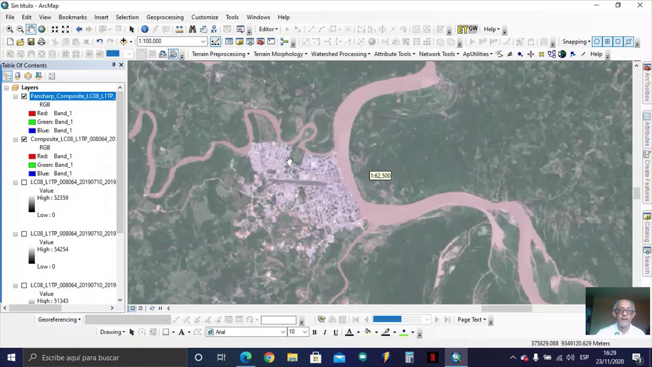 CLASE N°14 - ARCGIS - Mejorar Resolución, Radianza y Reflectancia Imagenes LandSat 8