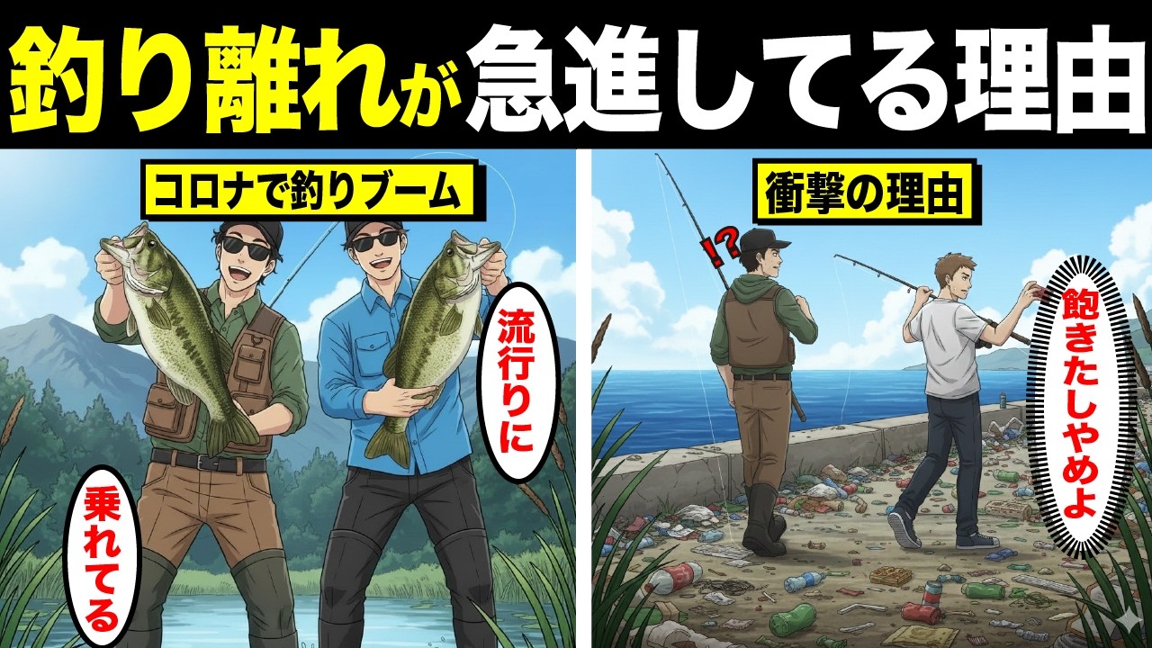 【プロも納得】なぜ釣りブームが終了した？