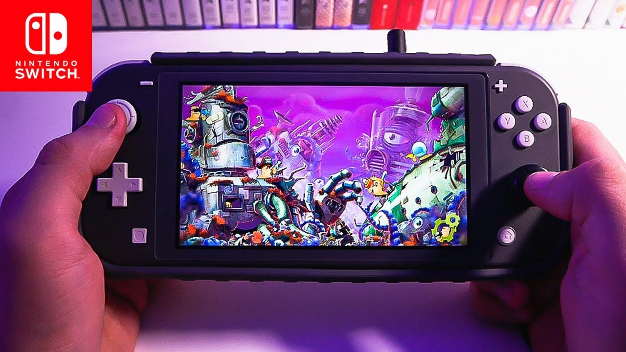 Worms W. M. D. Nintendo Switch Lite GAMEPLAY