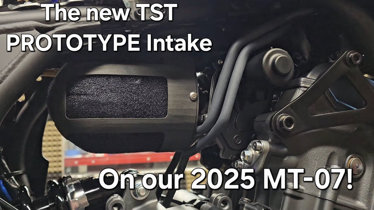 We got the new TST Intake on our 2025 MT-07 for testing, and it's awesome!