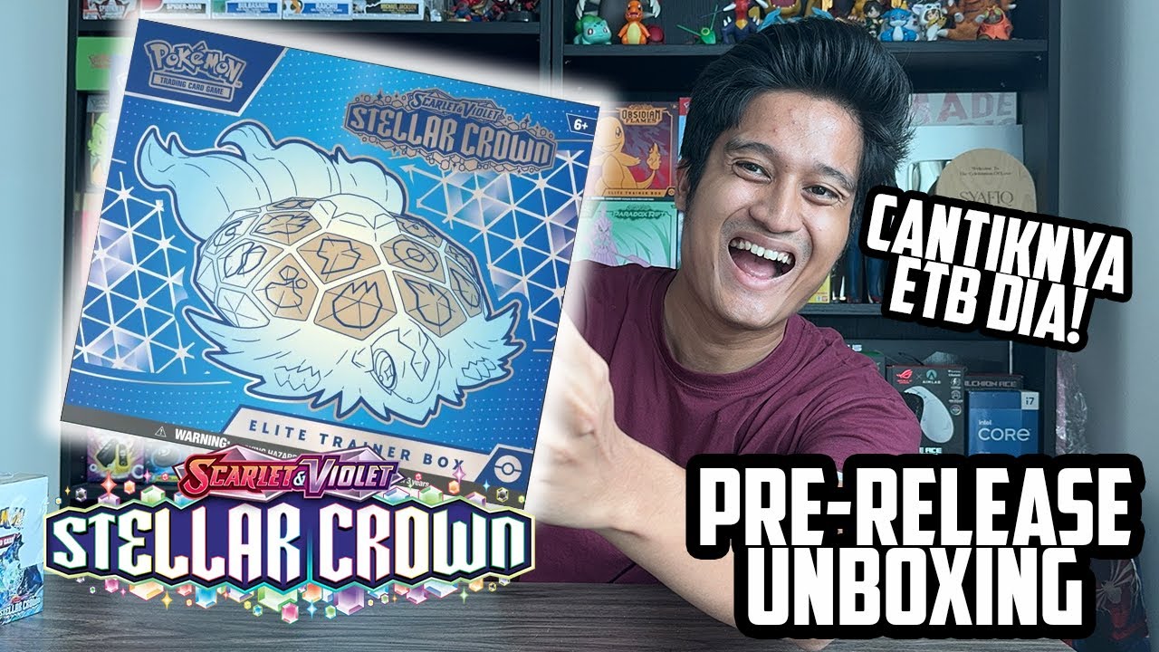 STELLAR CROWN ETB ELITE TRAINER BOX EARLY UNBOXING! AKU SUKA GILA SET KALI NI!