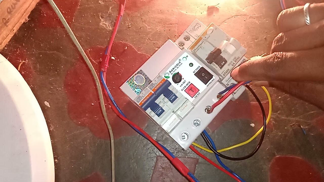 Test in RCCB BREAKER with and without tripping leakage current.adjustable type in tamil தமிழில்