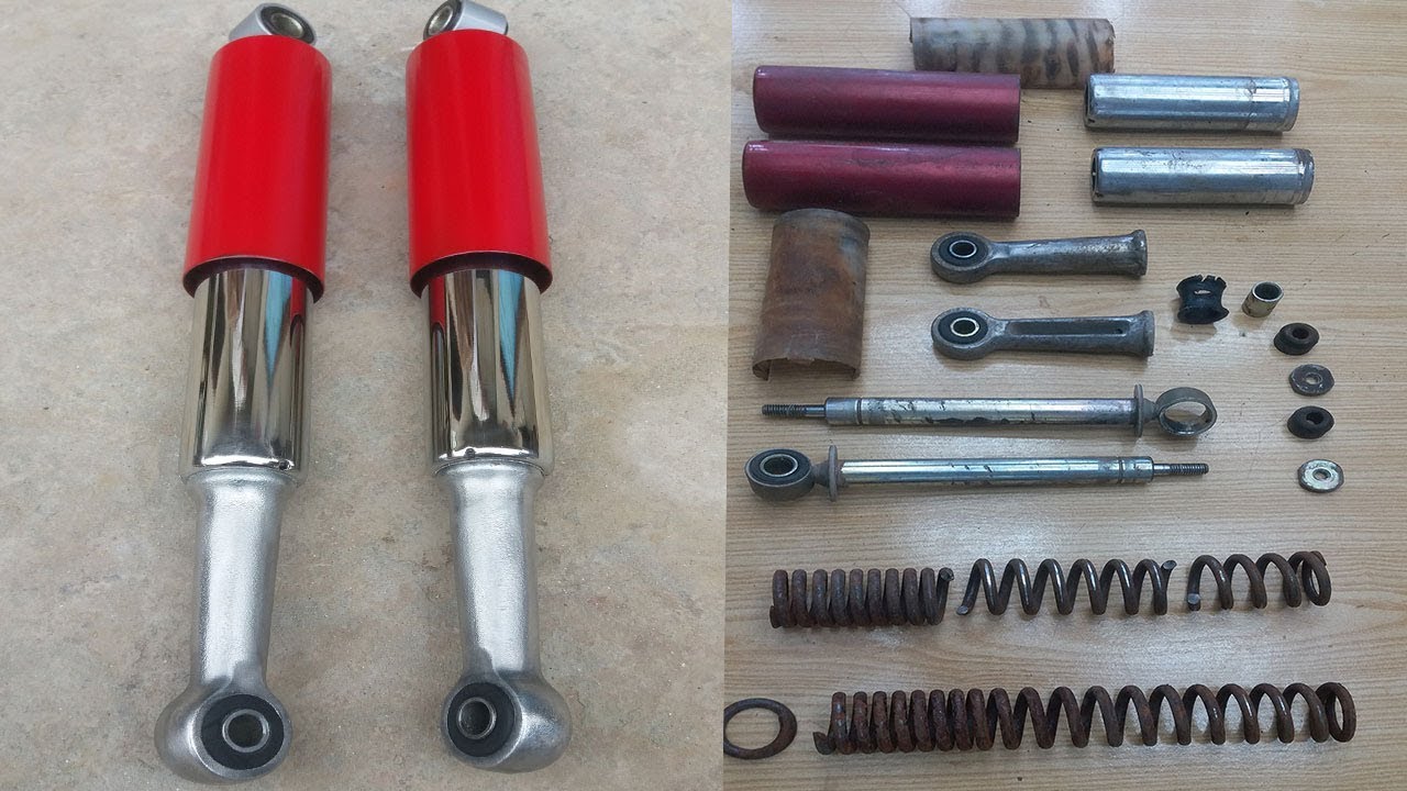 Honda CD 70 Motorcycle BROKEN Back Shock Restoration