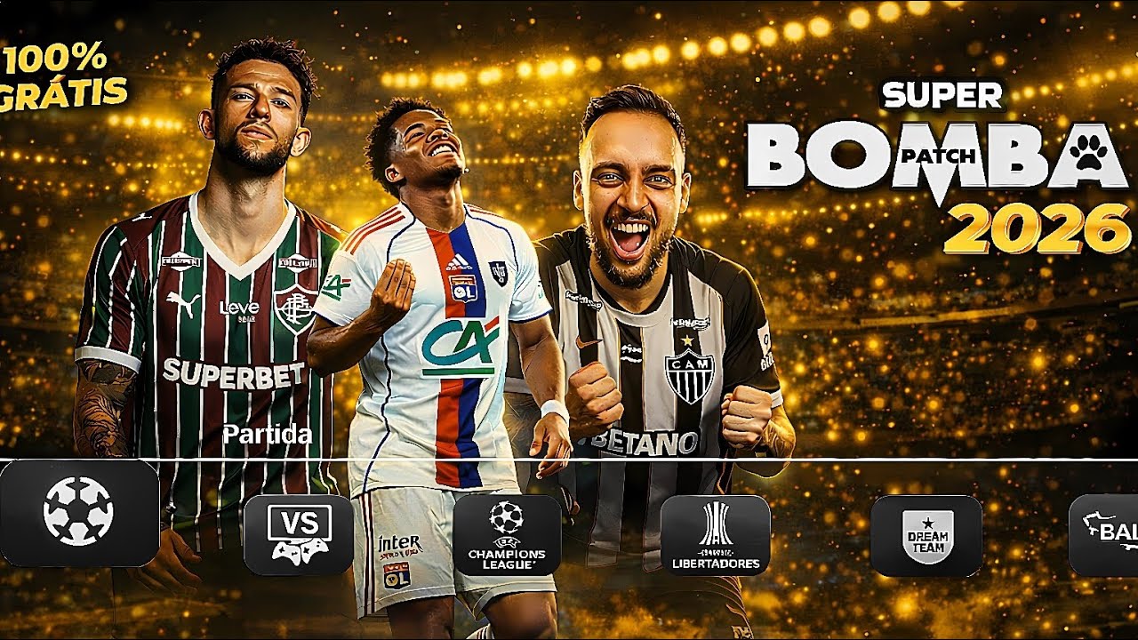 🚨 Патч BOMBA 2026 для PPSSPP 🔥 Скачать с MediaFire ⚽ 100% обновленные комплекты формы и трансферы