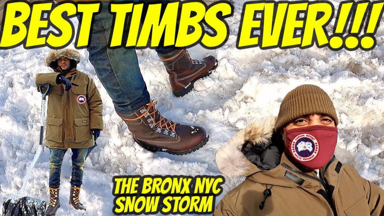 BEST TIMBERLANDS EVER!!! | 40 BELOW SUPER BOOT & CANADA GOOSE & THE BRONX NYC SNOW STORM