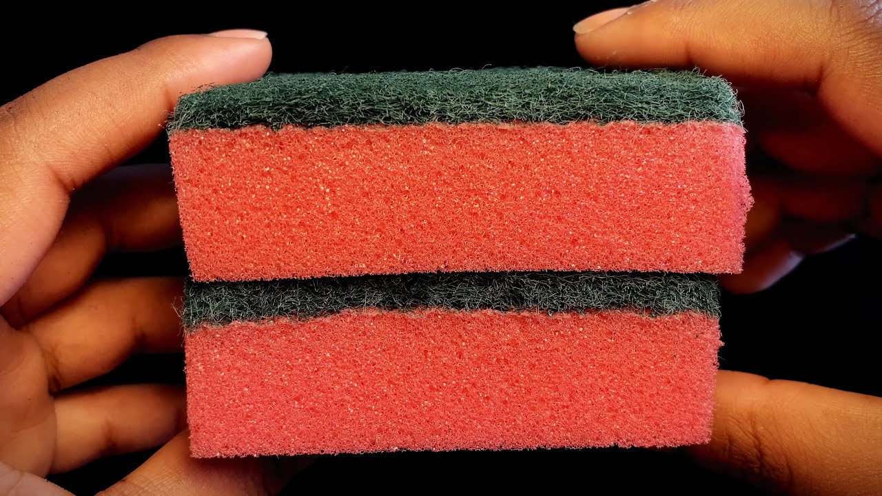Dry crispy kitchen sponges ripping 🧽// ASMR SPONGE RIPPING